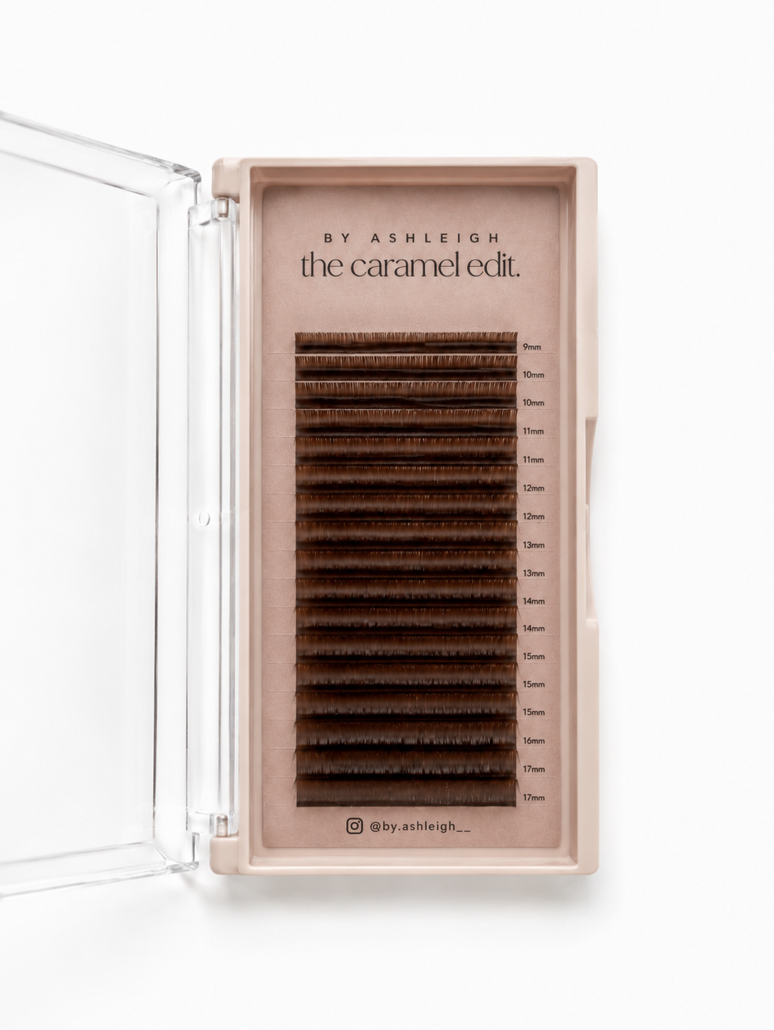 0.05 Medium Brown Russian Volume Eyelash Trays - THE CARAMEL EDIT